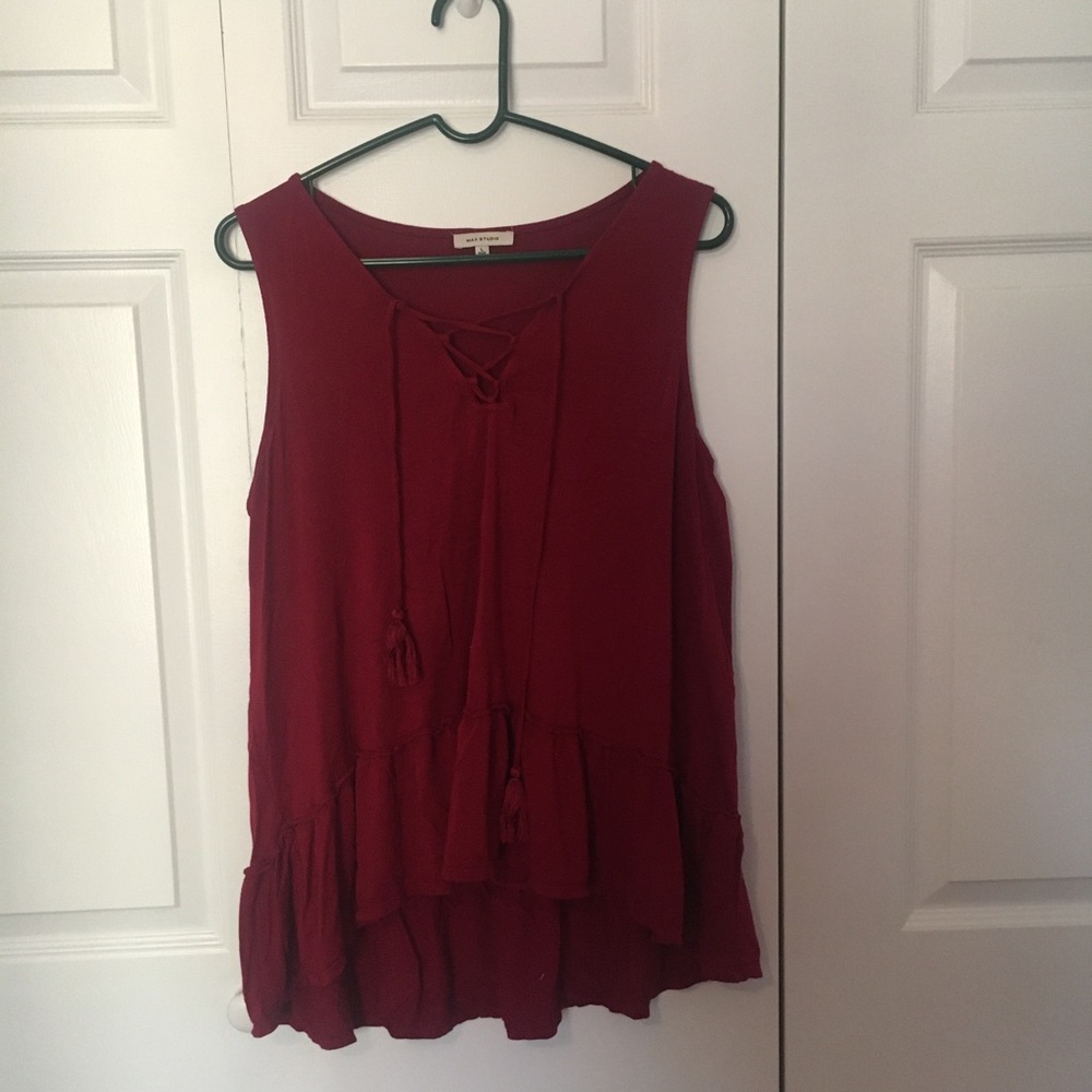 Max Studio Peplum Top